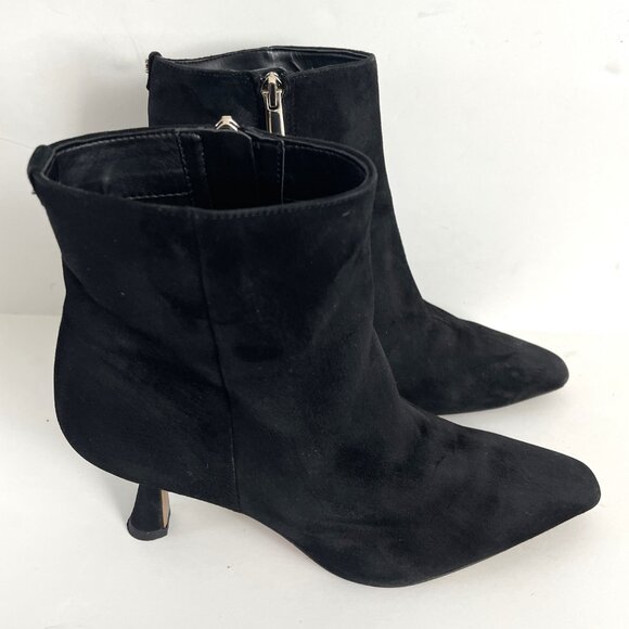 SAM Edelman boots Women's boots Black suede heel 3" boots size 8 - Picture 3 of 8